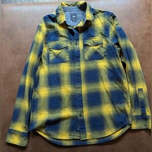 Vans Flannel Button Up Collar Top.